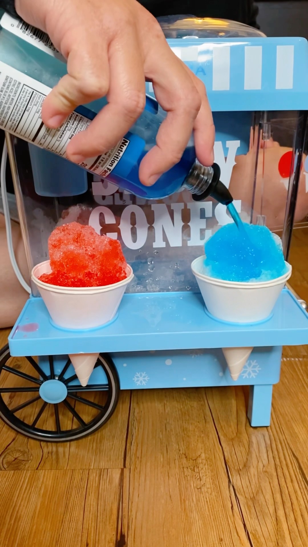 He make snow cones for monster ?? #shorts