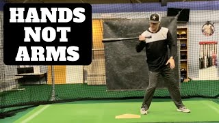 Use Your Hands Not Arms | Baseball Hitting Tips