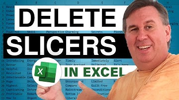 Excel - How to Delete a Slicer and Clear the Filter Selections - Episode 1915