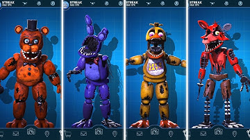 FNAF Withered Animatronics Workshop Animations