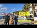 Izmir Cesme Walking by the sea HD, December 2021. İzmir Çeşme, deniz kenarında yürüyüş. Aralık 2021.