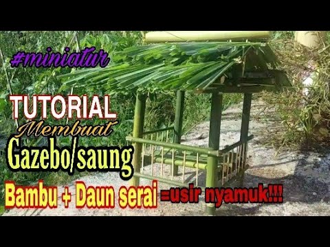 Cara Membuat Saung Bambu Kecil / Info Top 53 Desain Atap ...