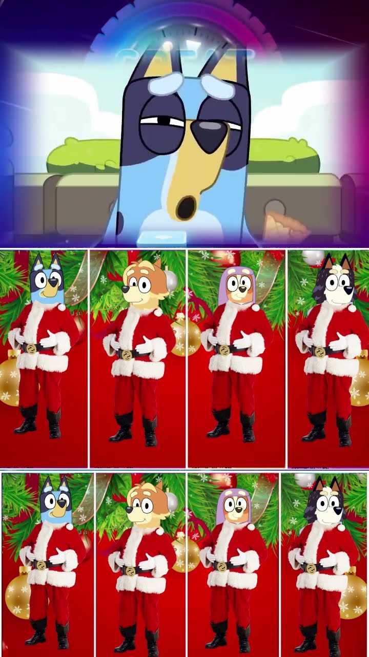 ?Merry Christmas Bluey Bingo Team ??MerryChristmas Bluey Bingo Team.Who Is Best?#shorts
