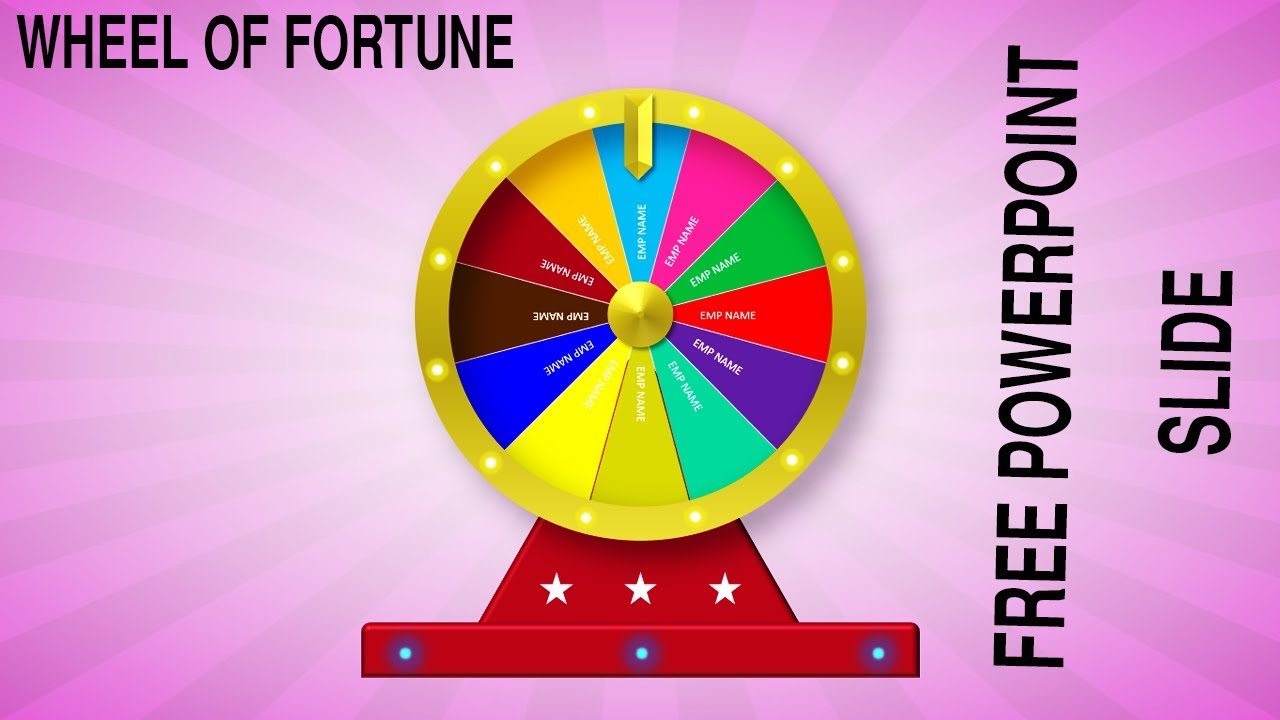 Wheel Of Fortune Ppt Template Free Download