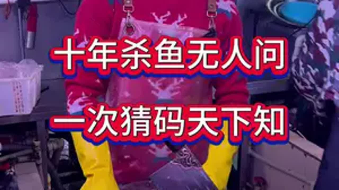 十年杀鱼无人问，一次猜码天下知！ 厨房菜刀 菜市场 杀鱼技术 刀工 手工锻打菜刀