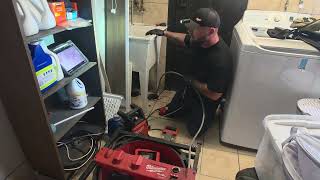 Main drain snake and video