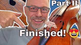 For 20 years he played his violin not knowing how much better it could be - Re-repaired crack Part 2