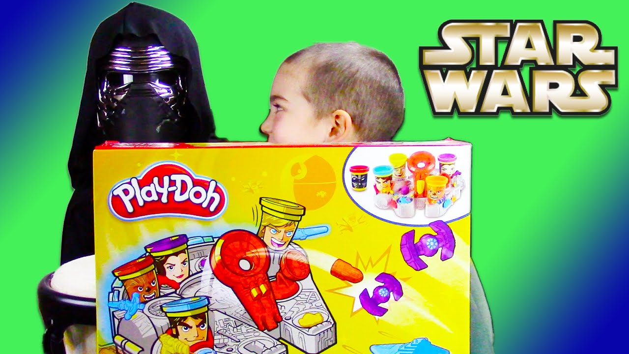 Play Doh Star Wars Millennium Falcon Toy UNBOXING: Play-Doh Can-Heads