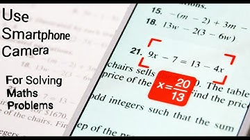 Solve Any Mathematical Equation...with your Smartphone Camera!!!!