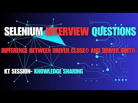 Difference between driver.close() and driver.quit().  #interview #softwaretestengineer