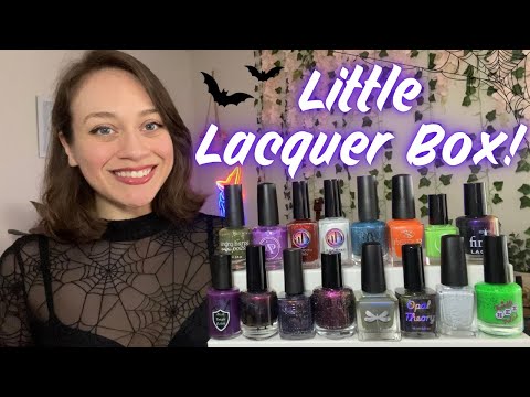 Introducing LITTLE LACQUER BOX! Inaugural Collab Box of Newer/Smaller Indie Brands💅🏼 Halloween Vibes