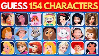 Guess 154 Female Disney Characters in 3 Seconds 👑✨ | Disney Character Quiz