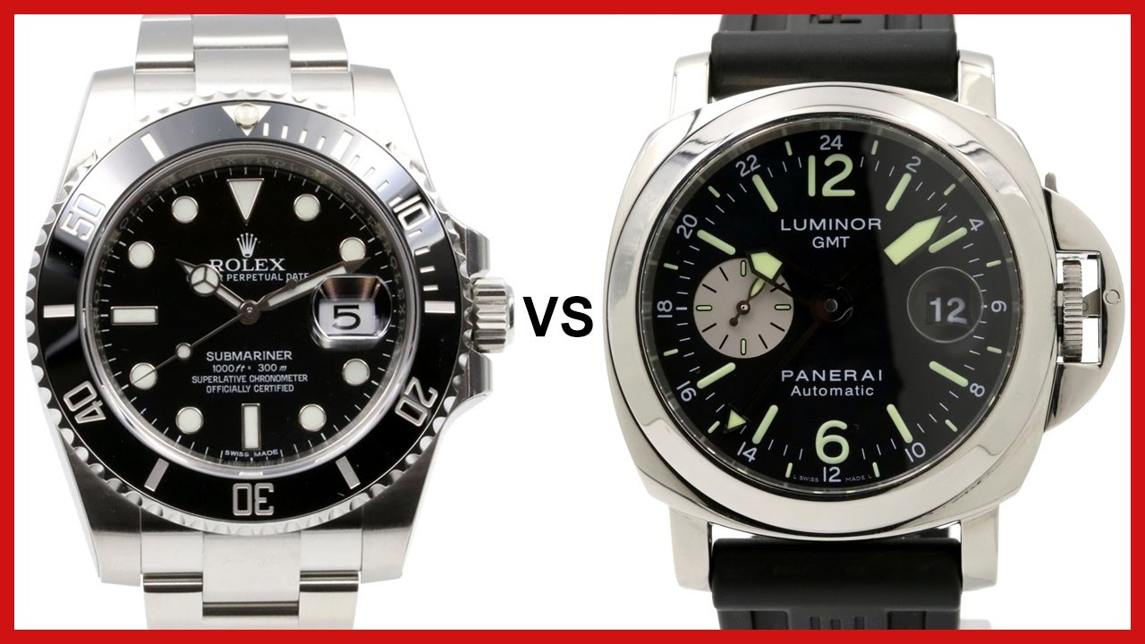 ▷ Rolex SUBMARINER vs. Panerai LUMINOR 