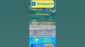 Windows 11 Learn what is Focus Assist in #Windows11 #Windows11Features #paddyMaddy #FocusAssist