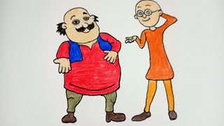 How to Draw Motu and Patlu for kids #beginners #drawing #howtodraw #how#motupatlu #motupatlucartoon