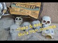 DIY skulls with concrete (Quikrete)