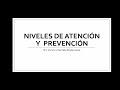 Niveles de prevención