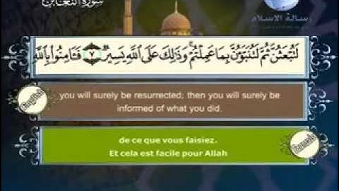 سورة التغابن الشيخ مصطفي اللاهوني YouTube