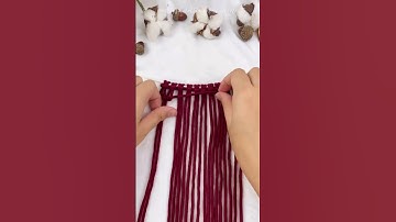 Single side macrame socks decor for your Christmas#eousemacrame #macrametutorial #christmas