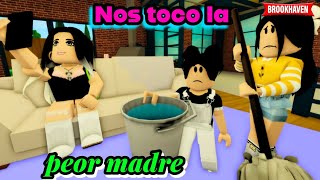 NOS TOCO LA PEOR MADRE | Roblox Brookhaven rp | Mini Pelicula - Historia de Roblox