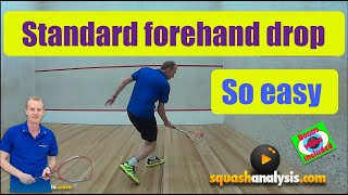 Squash analysis - Standard forehand drop