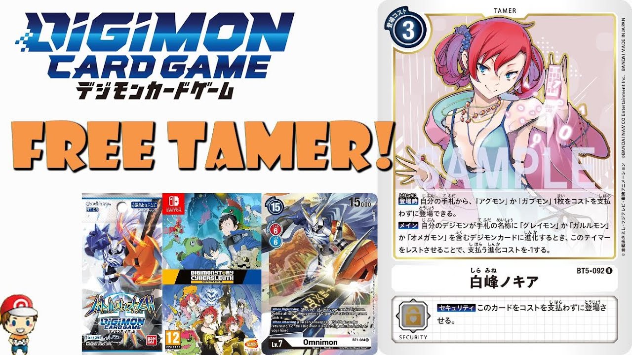 Great New Tamer is FREE... and Helps Omnimon...! Shiramine Nokia! (Digimon  TCG - Battle of Omega)