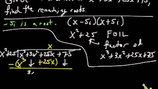 constructing polynomials, finding roots, multiplicity