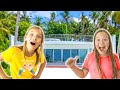 Amelia, Avelina and Akim holiday hotel room tour with a mystery guest inside