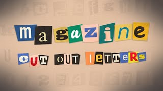 FREE After Effects template - Magazine cut out letters
