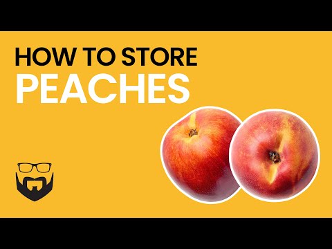 Video: How To Store Peaches Properly