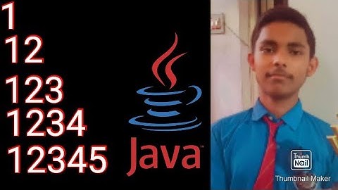 WAP in java to print number pattern||By MIHIR GUPTA|| COMPILING