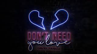 David Tango - Don&#39;t Need You Love