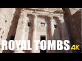 Petra - Royal tombs, walking tour 4k 60fps