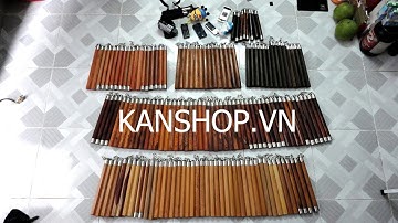 Côn nhị khúc | Gỗ khớp xoay inox | Wooden nunchaku | www.kanshop.vn