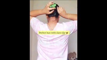 beautiful BUN HACK with claw clip #hair #hairstyle #shorts #youtubeshorts #trending #hack #fyp #vlog