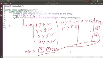 [Problem-4] Find Leaders in given array in O(n) Time Complexity