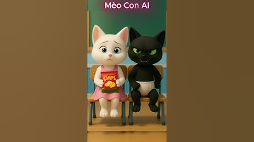 Mèo con có thêm bạn mới #shorts #cat #ai #meow #meo