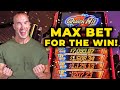 Max betting on this vegas slot paid off with a win