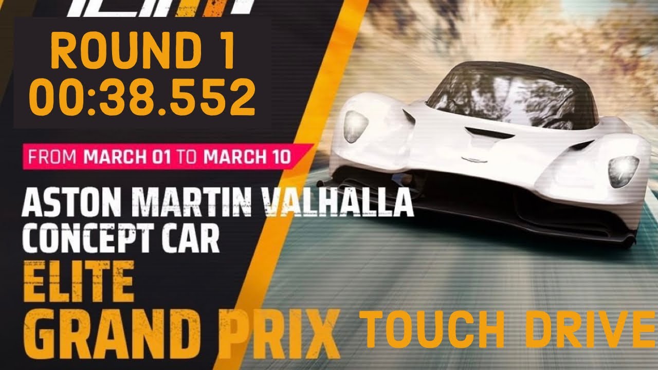 Asphalt 9 - ASTON MARTIN VALHALLA- Elite Grand Prix- ROUND 1- SAKURA CASTLE -Touchdrive 