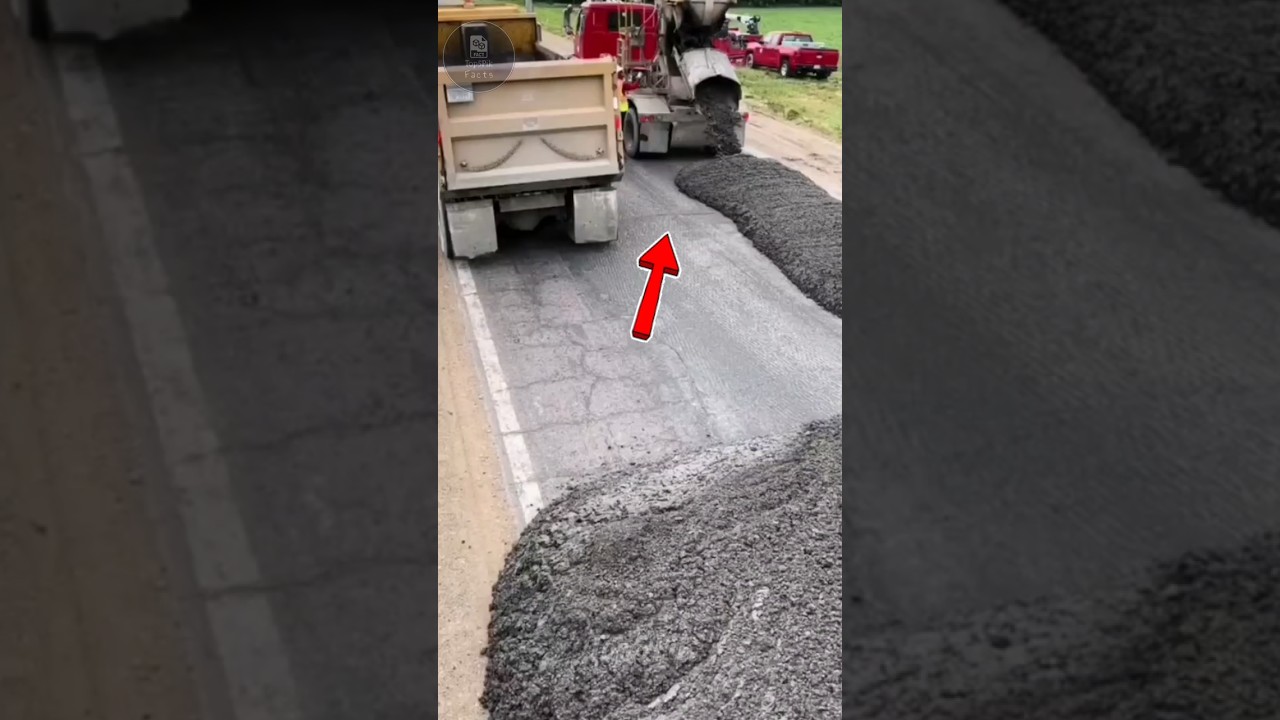 «Умное» дорожное строительство в действии! 😱 