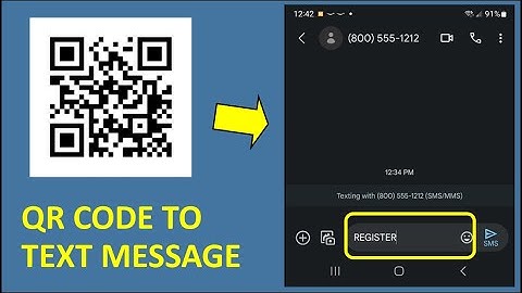Create QR Code to SMS Message With Text Reply Automatically Filled In