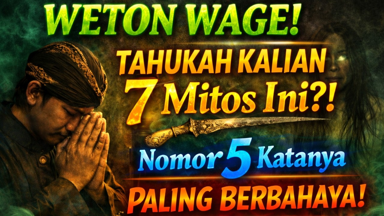 WETON WAGE! TAHUKAH KALIAN 7 MITOS INI?! NOMOR 5 KATANYA PALING BERBAHAYA!