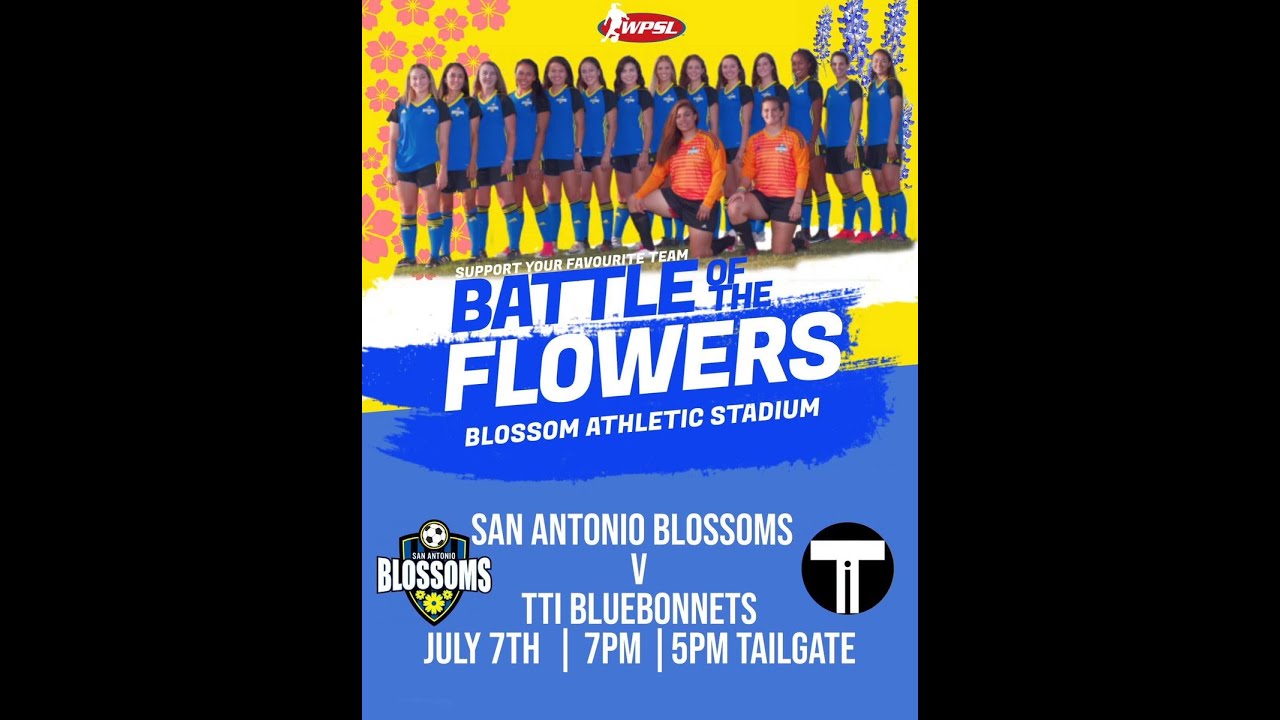 WPSL Soccer: San Antonio Blossoms v Houston TTi Bluebonnets, Battle of the  Flowers 