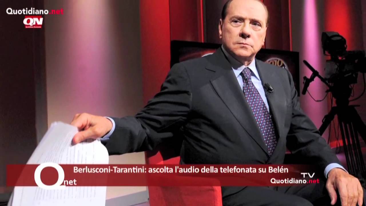 Berlusconi-Tarantini: ascolta l'audio della telefonata su Belén