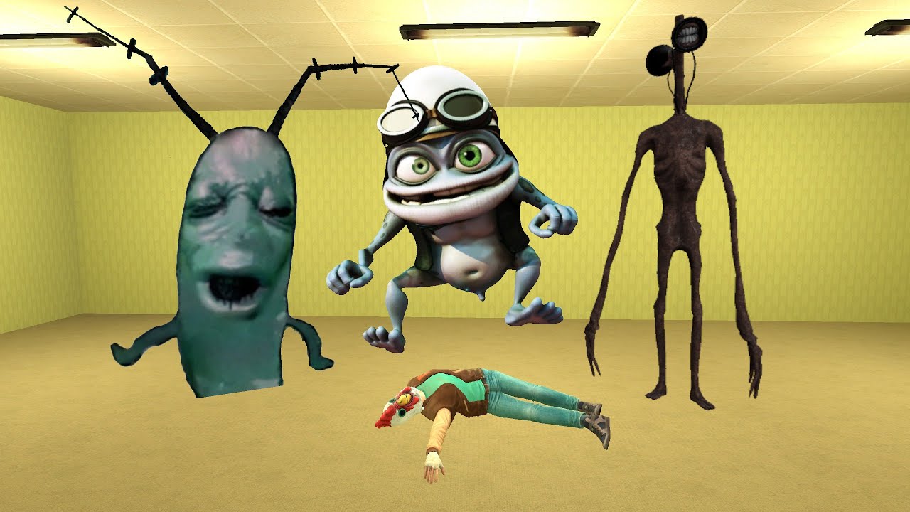 Plankton Augh , Siren Head And Crazy Frog - Nextbot Chase in Garry’s Mod (Horror)