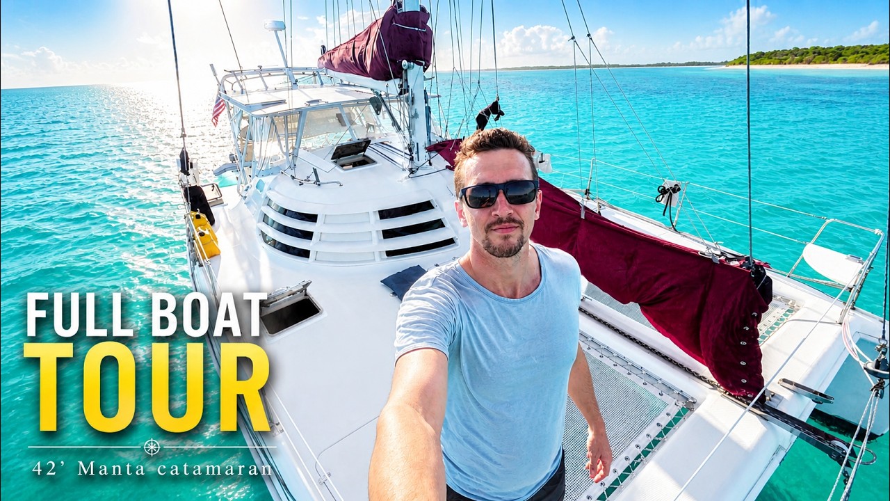 ⁣42' Manta Catamaran   FULL SAILBOAT TOUR