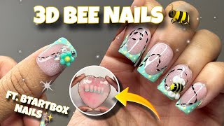 Ich habe 3D-Hummel-Nägel als autodidaktische Nageldesignerin ausprobiert… 🐝💅🏽 FT. BTARTBOX NAILS ...
