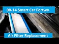 DIY Smart Car ForTwo Air Filter Replacement Tutorial