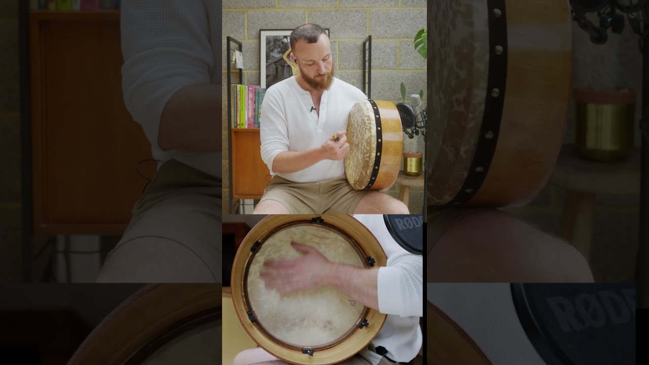 Irish Bodhrán - Front and Back view