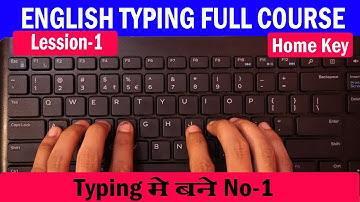 English Typing Course- DAY 1 | Free Typing Lessons | Touch Typing Course